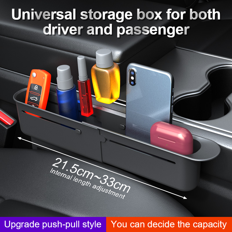 Car Seat Organizer - 2 adet ayarlanabilir araba koltuğu boşluk