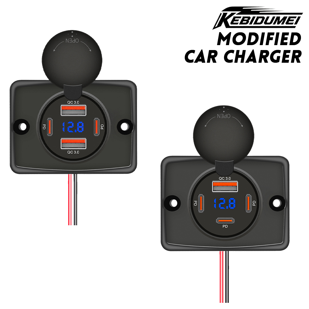 Car Accessories Qc - KEBIDUMEI PD + QC 4 Port