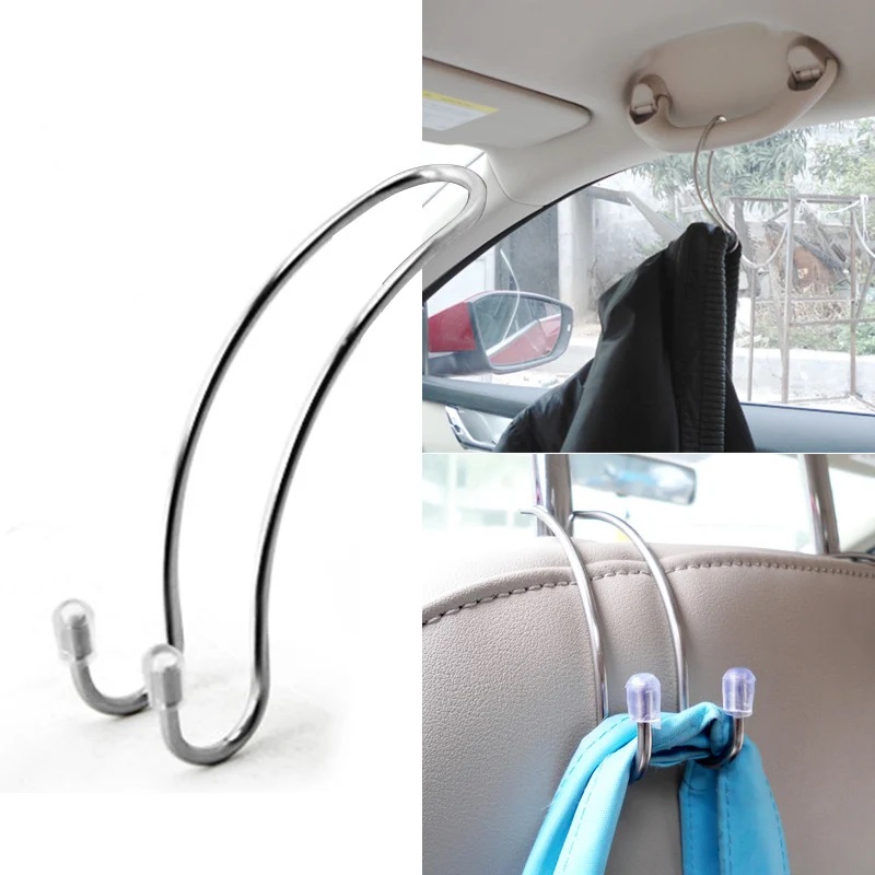 Car Accessories Hanging - 2 adet/takım Metal Araba Koltuğu Kancası