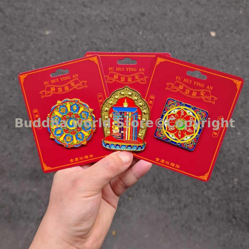 Car Accessories Thailand - 3 adet Tibet Tayland Tapınağı Kalachakra