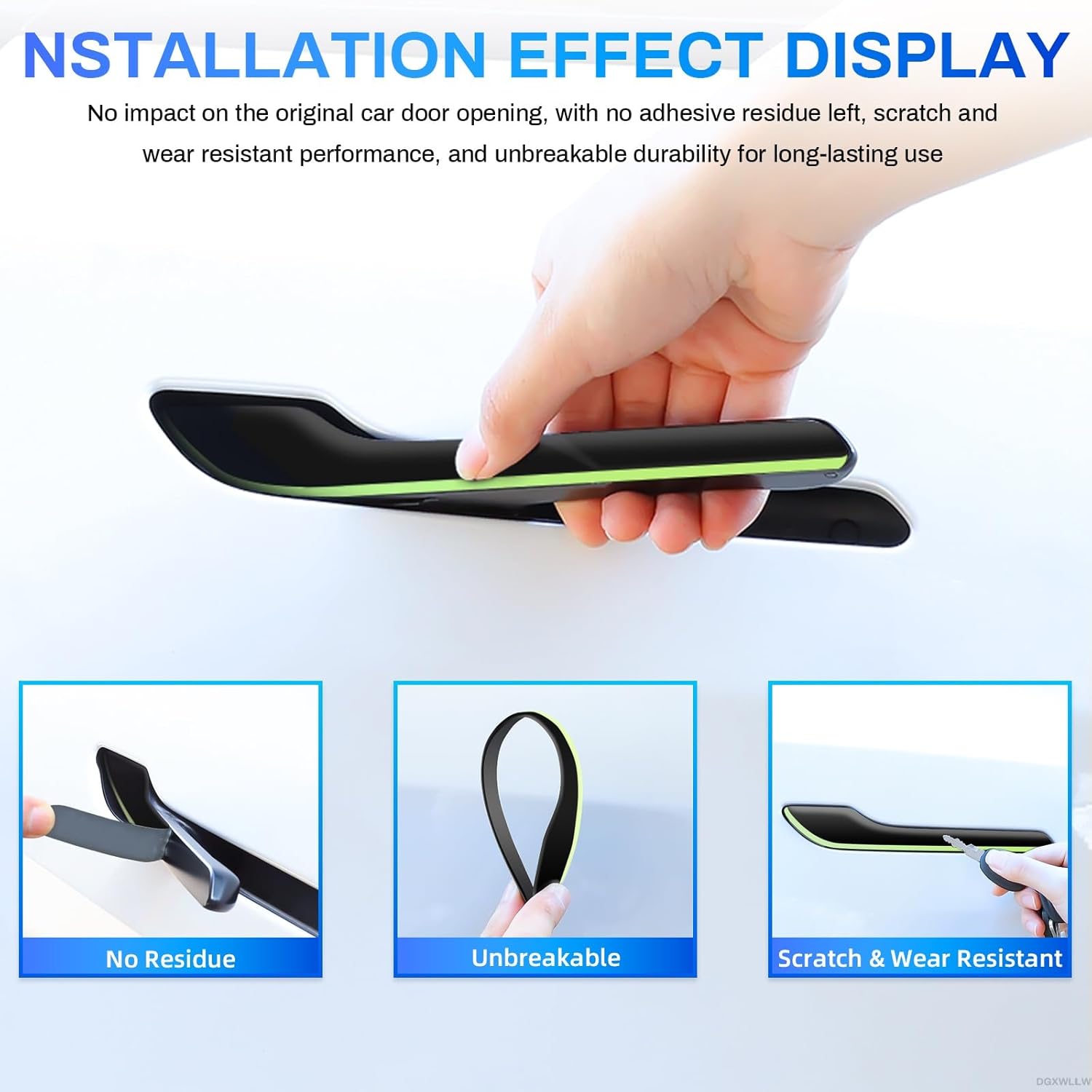 Tesla araba etiketi modeli 3 Y - Car Door Handle Protector incelemesi ve fiyatı
