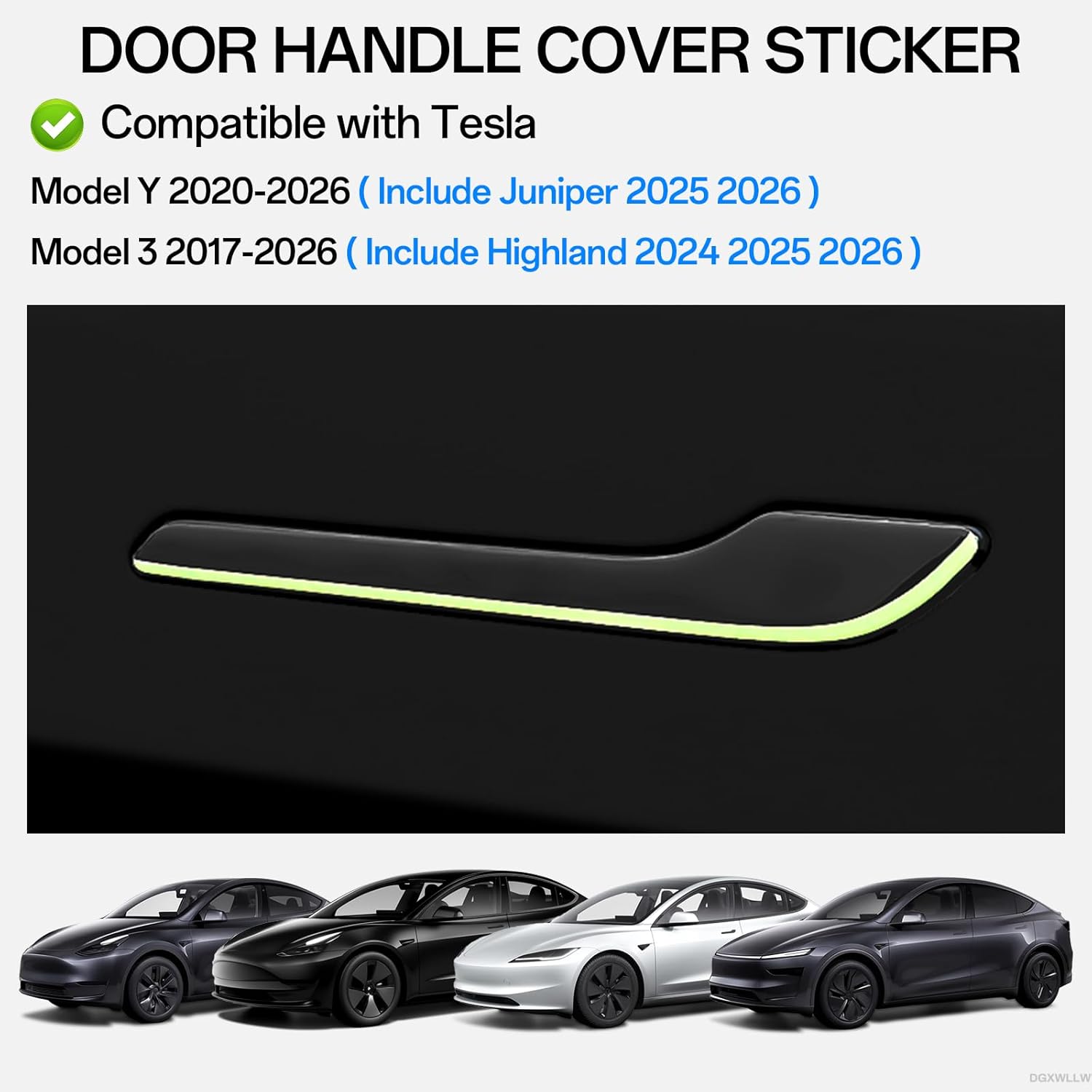 Tesla araba etiketi modeli 3 Y - Car Door Handle Protector incelemesi ve fiyatı