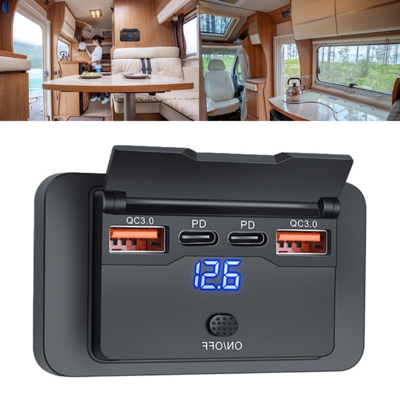 4 Portlu Çift PD Çift QC 3.0 U - Car Accessories Qc incelemesi ve fiyatı