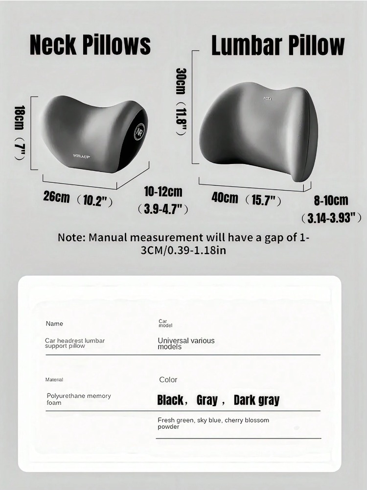 Araba Kafalık, Bel Desteği, Om - Car Seat Cushion Memory Foam incelemesi ve fiyatı