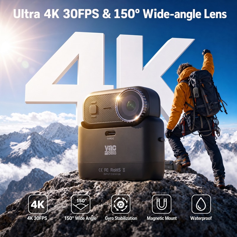 APEX Action 4K Kamera Mini POV - Car Accessories Online incelemesi ve fiyatı