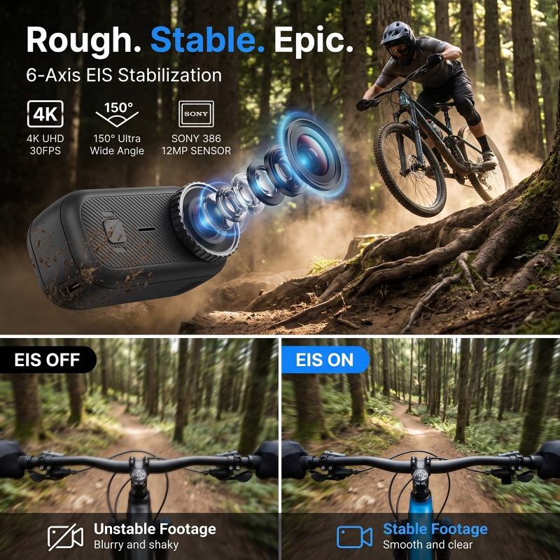 APEX Action 4K Kamera Mini POV - Car Accessories Online incelemesi ve fiyatı