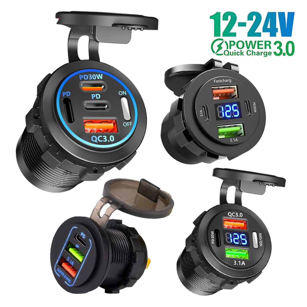 12V QC3.0 USB-C Çıkış Soketi P - Car Accessories Qc incelemesi ve fiyatı