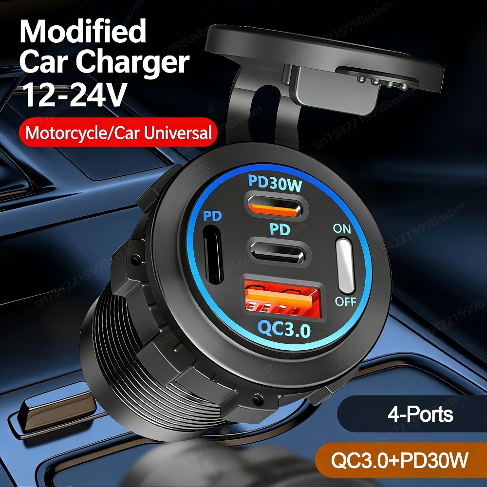 12V QC3.0 USB-C Çıkış Soketi P - Car Accessories Qc incelemesi ve fiyatı