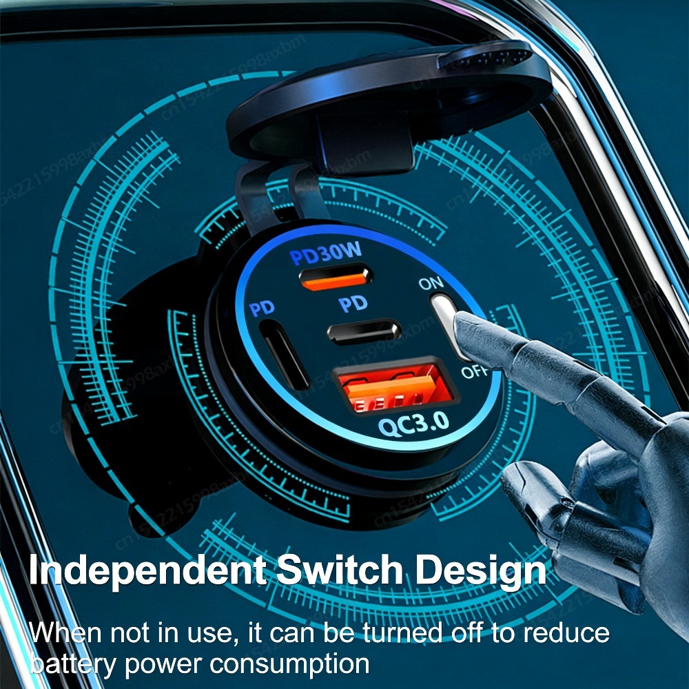 12V QC3.0 USB-C Çıkış Soketi P - Car Accessories Qc incelemesi ve fiyatı