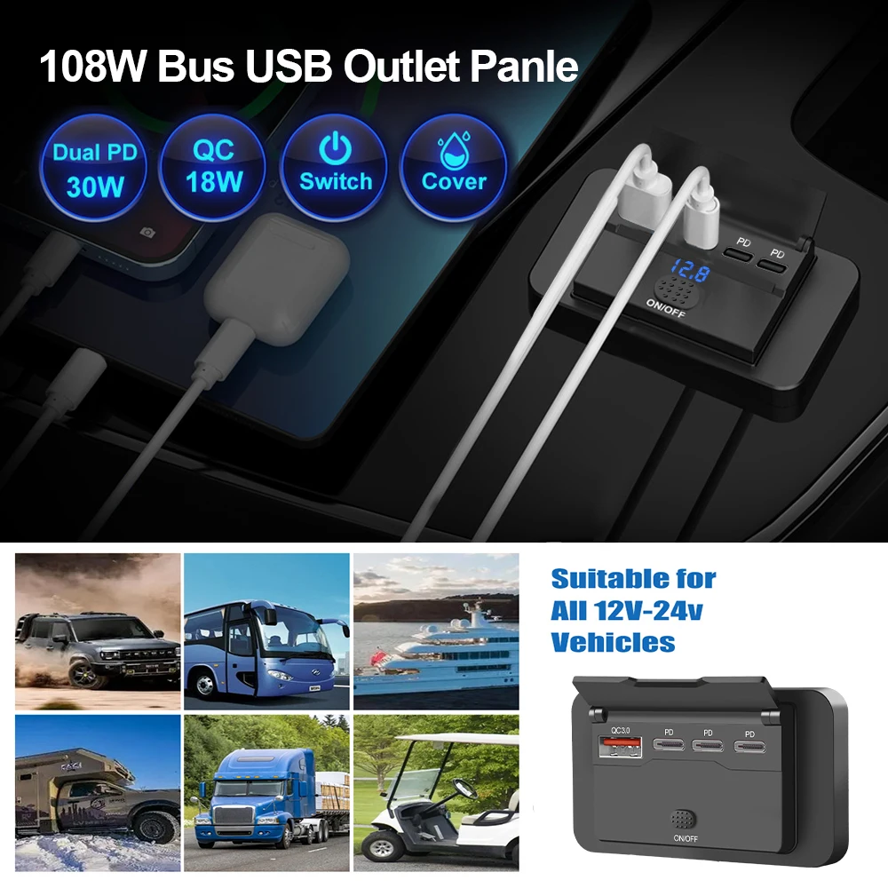 Üçlü PD & QC 3.0 USB Araç Şarj - Car Accessories Qc incelemesi ve fiyatı