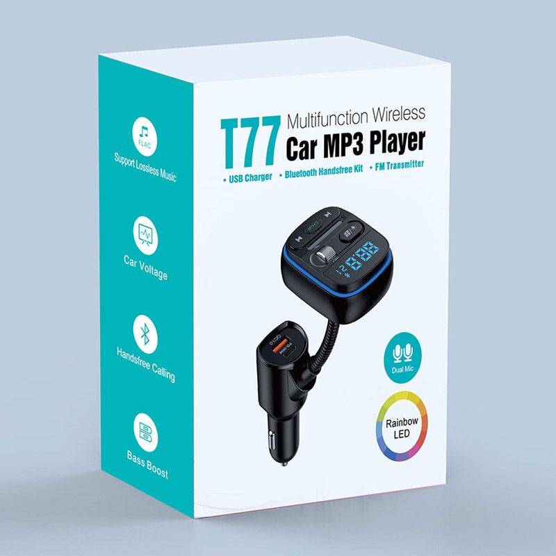 Araba için T77 Bluetooth 5.0 F - Car Accessories Qc incelemesi ve fiyatı